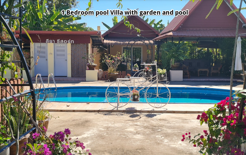 1 Bedroom pool Villa for 599 baht per day inclusive in UdonThani.
UdonThani private pool villa Retals