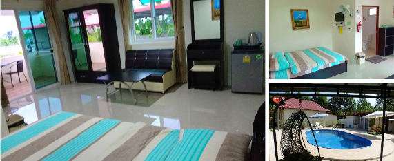 UdonThai Rentals1 Double bedroom. apartment with balcony  and Shower Suite Access to Gardens and swimming pool. Extensive Kitchen and Dining room With Washing machines and private parking 
